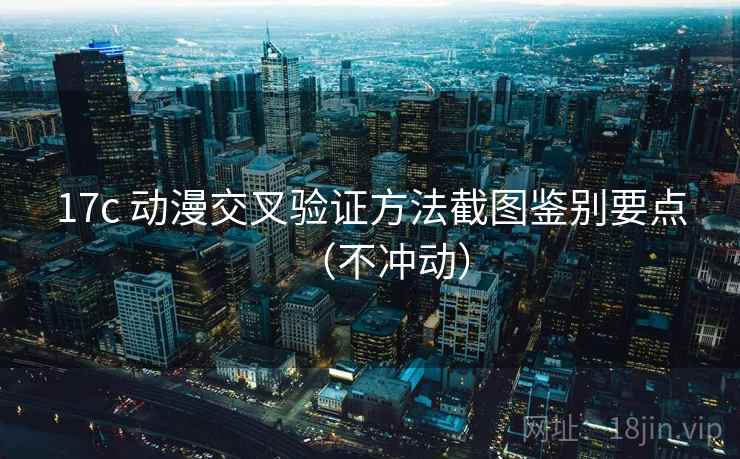 17c 动漫交叉验证方法截图鉴别要点（不冲动）