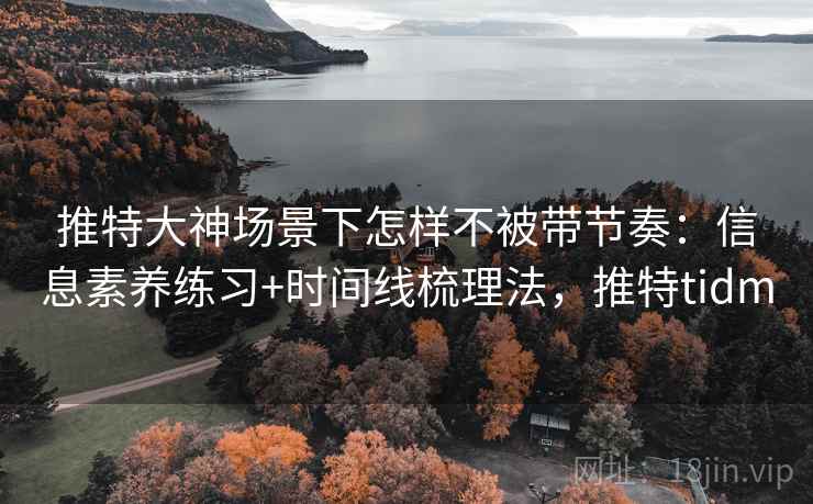 推特大神场景下怎样不被带节奏：信息素养练习+时间线梳理法，推特tidm
