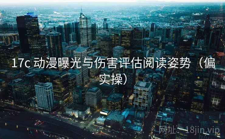 17c 动漫曝光与伤害评估阅读姿势（偏实操）