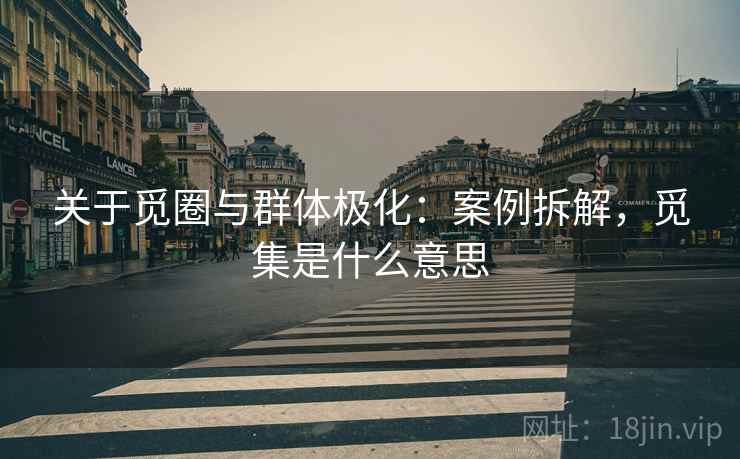 关于觅圈与群体极化：案例拆解，觅集是什么意思