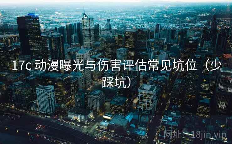 17c 动漫曝光与伤害评估常见坑位（少踩坑）